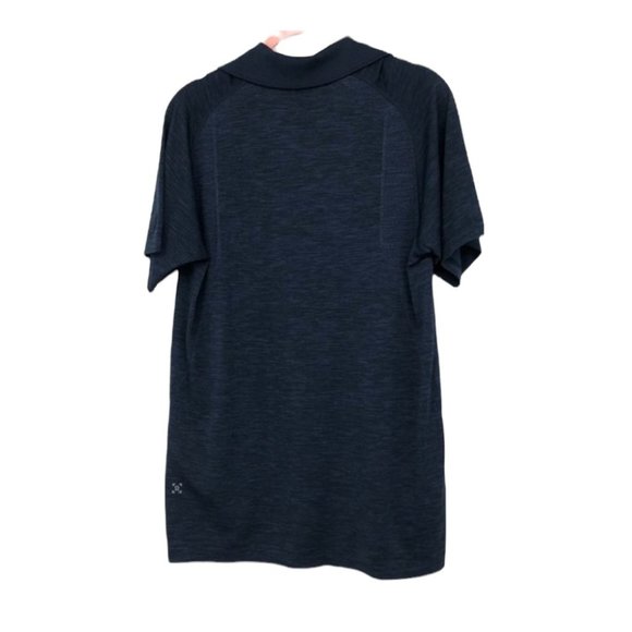 Lululemon Metal Vent Tech Polo mineral blue heathered Men’s Medium - Picture 6 of 16